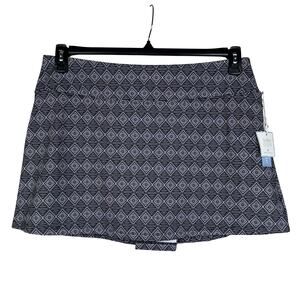 Sigrid Olsen X-Large Mini Skort Pull-On Wicking Stretch Geometric Quick-Dry UPF